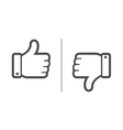 like dislike vector image vector image
