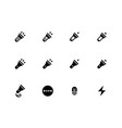 tourist flashlight icons vector image vector image