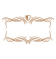 vintage elegant frame decorative ornate text vector image