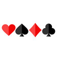 playing card symbols vector image