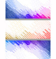 set abstract geometric banners vector image
