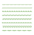 floral hand drawn borders vector image