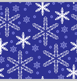 pattern gold snow blue vector image vector image