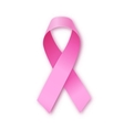 realistic pink ribbon icon vector image