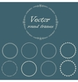 round frame with decorative branch vector image