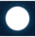 white round frame starry night sky vector image