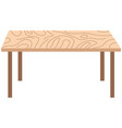 classic table furniture for office cafe restoran vector image vector image