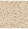 seamless pattern of flowers vector image vector image