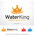 water king logo template vector image