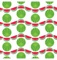 watermelons geometric pattern background vector image