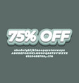 75 off seventy five percent sale discount vector image