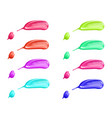 cosmetic liquid nail polish smear stroke vector image