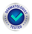 dermatologist recommended icon template design vector image vector image