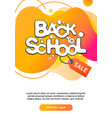 dynamic modern fluid mobile for back to school vector image