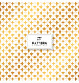 abstract gold squares dimension pattern on white vector image