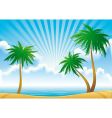 morning coast vector image vector image