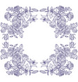 vintage floral composition vector image