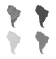 south america map vector image