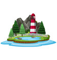 an isolated nature pond vector image vector image