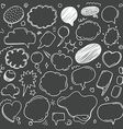 different sketch style speech clouds collection vector image