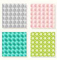 geometric set pattern vector image vector image