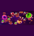 candy space game level map ui vector image