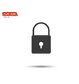 lock icon flat logo classic style vector image