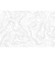 topography map on white background contour line vector image