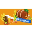 beer festival oktoberfest celebrations retro style vector image