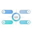 circle diagram with four elements vector image vector image