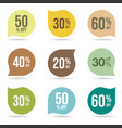 collection of modern design labels vector image vector image
