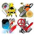 work profession icons vector image