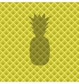 fresh ripe pineapple pattern vector image