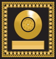 golden record award vector image