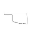 map of the us state oklahoma vector image