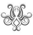 Octopus engraving Royalty Free Vector Image - VectorStock