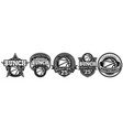 set monochrome templates on theme vector image vector image