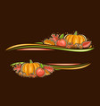 border for thanksgiving day vector image