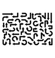 black arrows set on white background arrow vector image