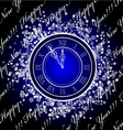 new year clock vector image vector image