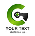 3d initial letter c or g logo design template vector image vector image