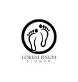 footprint black image logo icon app vector image