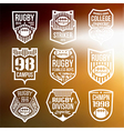 rugby emblems vector image