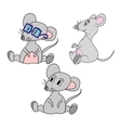cute cartoon mouse vector image
