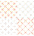 elegant collection four geometric seamless vector image