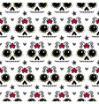 day of the dead sugar skull seamless pattern vector image vector image