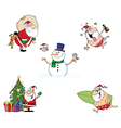 holidays cartoon characters- collection vector image