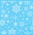 winter snowflakes seamless background pattern vector image