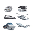 different mode of transport vector image vector image