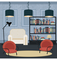 modern interior living room in grunge style vector image